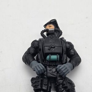 Chap Mei Excite Navy SEAL‎ Action Figure SCUBA Diver Black Wetsuit 3.75" VTG